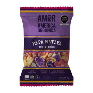 Chips Papa Nativa Mixta Roja y Azul (90g) América Orgánica