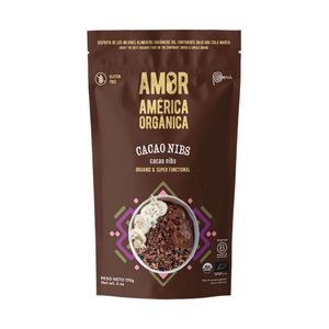 Cacao Nibs Orgánico Raw (170g) América Orgánica