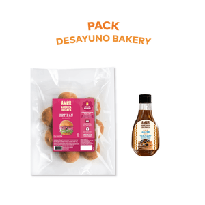 Pack Desayuno Bakery: 1 Petipan Congelado Sin Gluten (440g) + 1 Jarabe de Agave (330g) América Orgánica